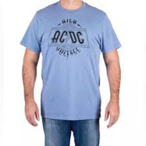 AC/DC High Voltage Graphic Men Tee in Blue Black Size XXL BRAND NEW WITH TAGS